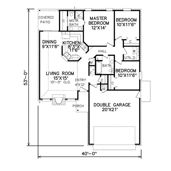 main floor house blueprint