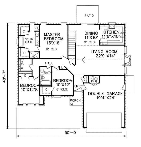 main floor house blueprint