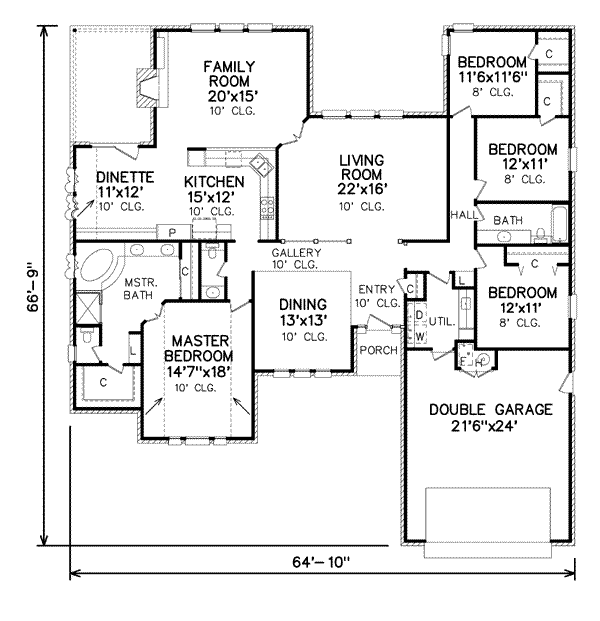 main floor house blueprint