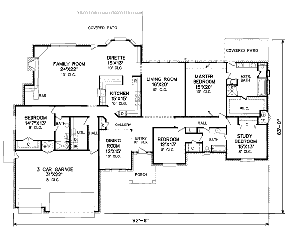 main floor house blueprint