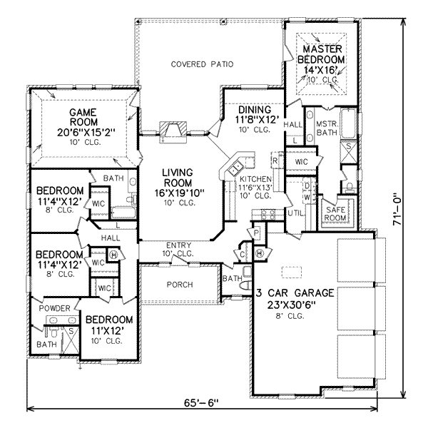 main floor house blueprint