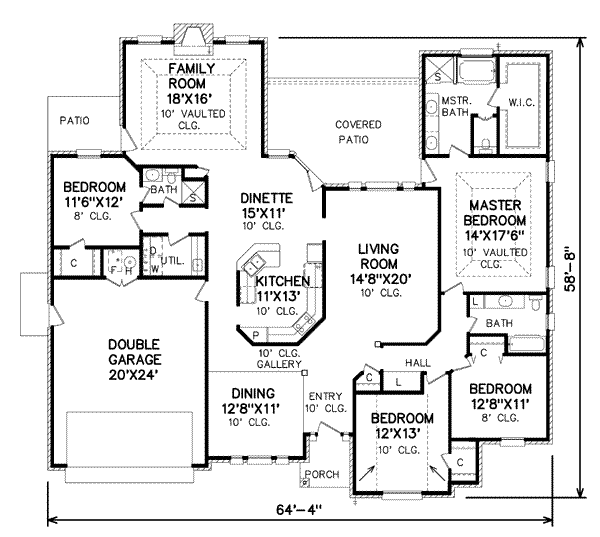 main floor house blueprint