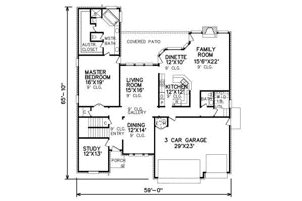main floor house blueprint
