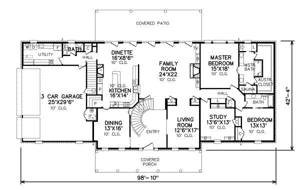 main floor house blueprint