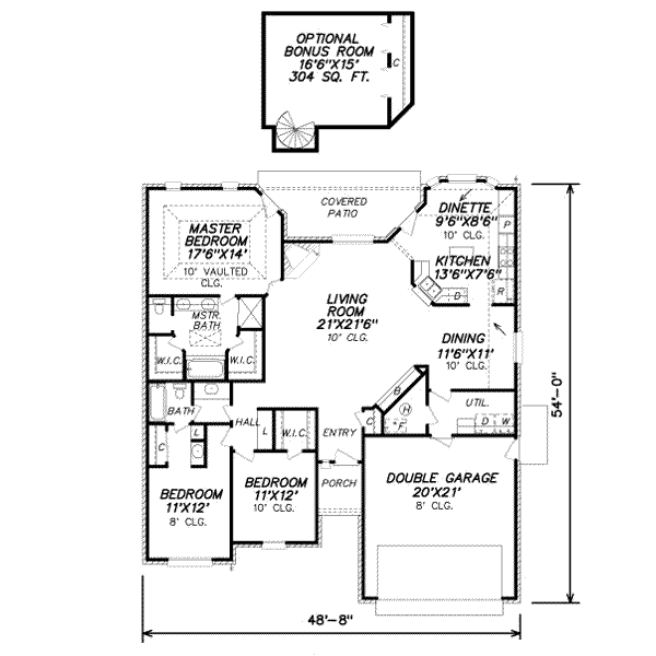 main floor house blueprint