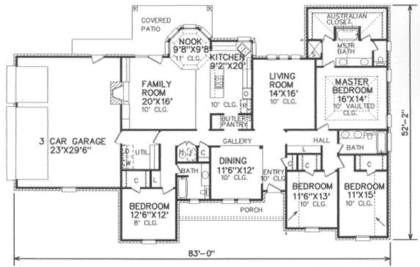main floor house blueprint