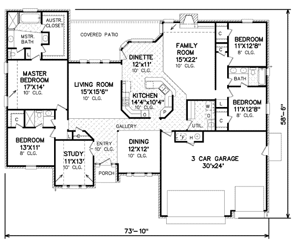 main floor house blueprint
