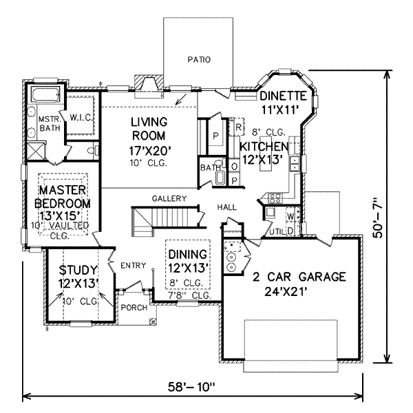 main floor house blueprint