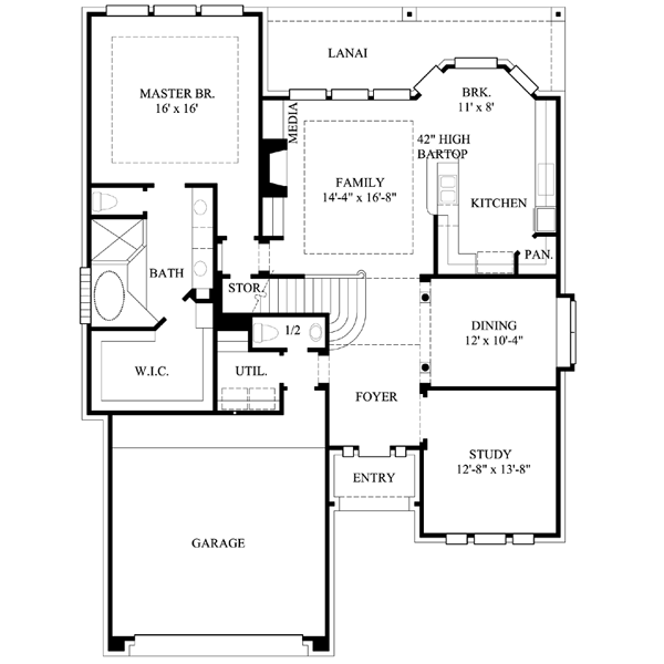 main floor house blueprint