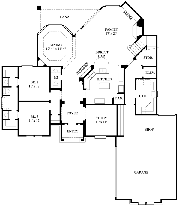 main floor house blueprint
