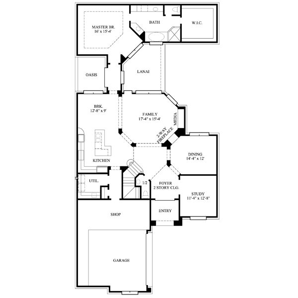 main floor house blueprint