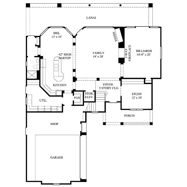 main floor house blueprint