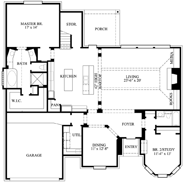 main floor house blueprint