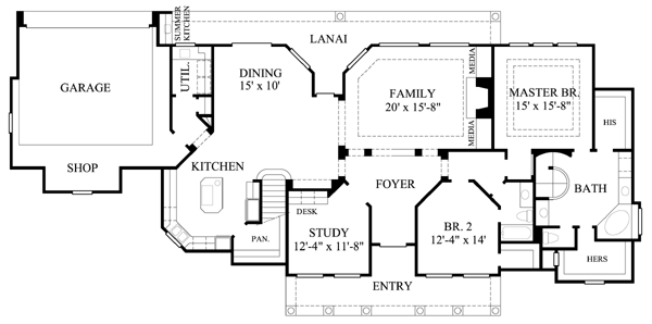 main floor house blueprint