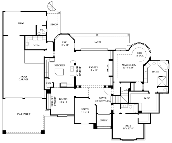 main floor house blueprint