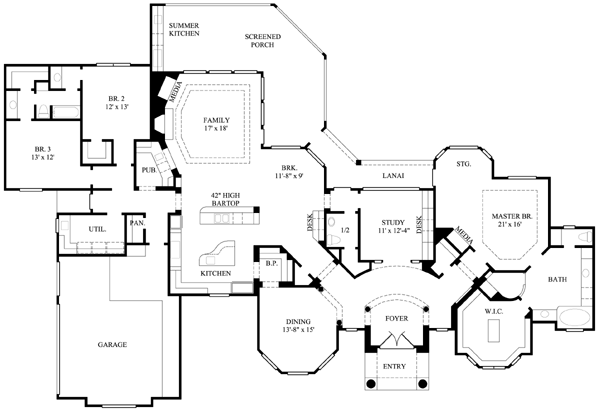 main floor house blueprint