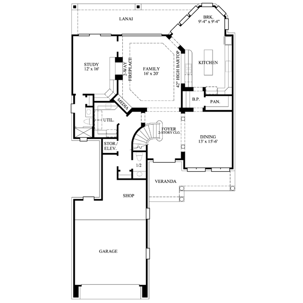 main floor house blueprint