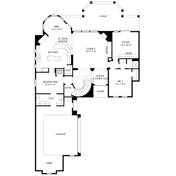 main floor house blueprint