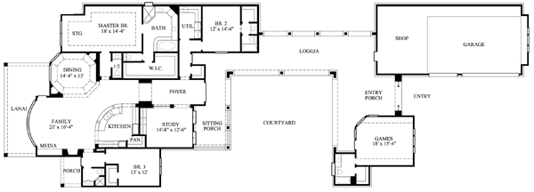 main floor house blueprint