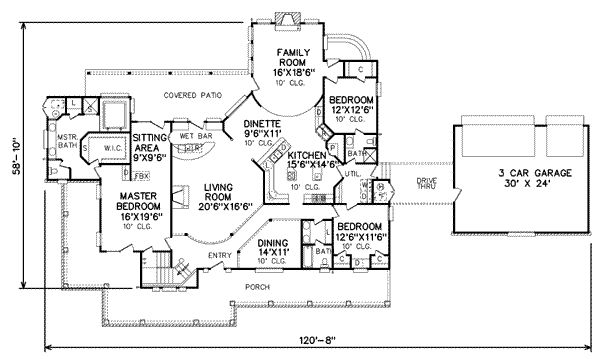 main floor house blueprint