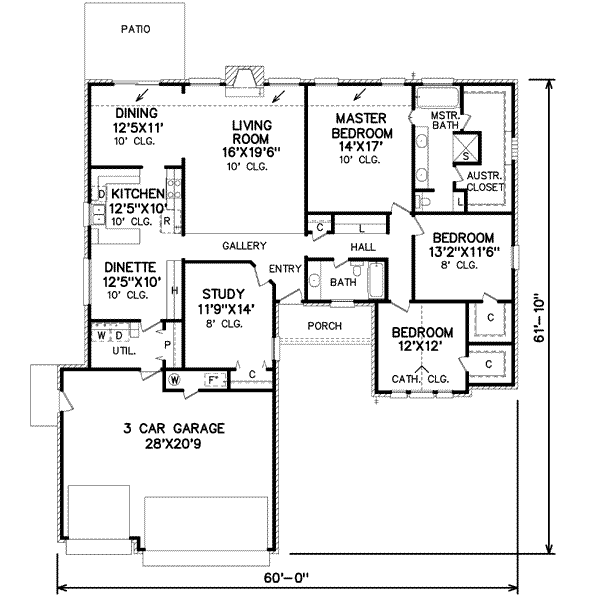 main floor house blueprint
