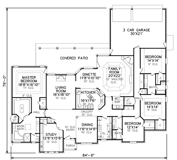 main floor house blueprint