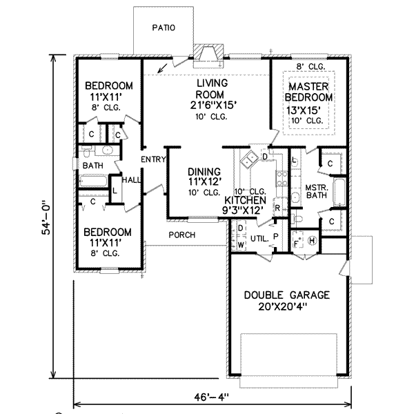 main floor house blueprint