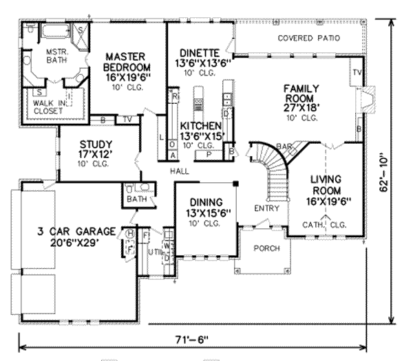 main floor house blueprint