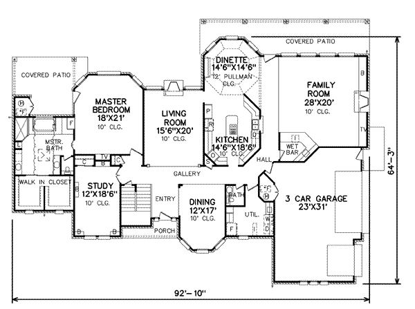 main floor house blueprint
