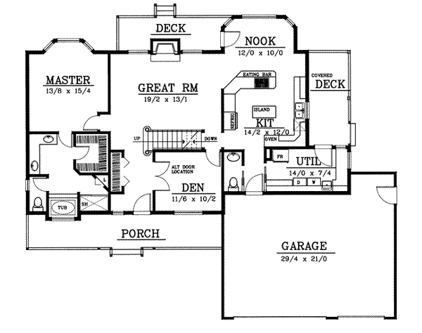 main floor house blueprint