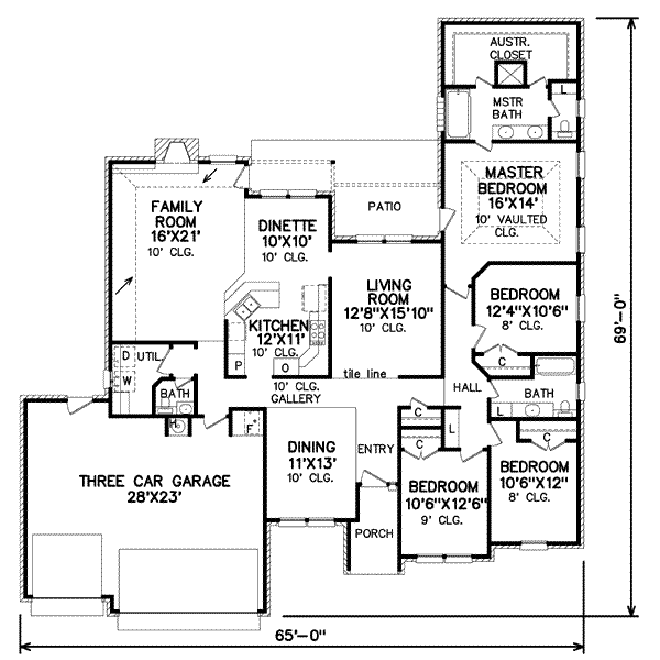 main floor house blueprint