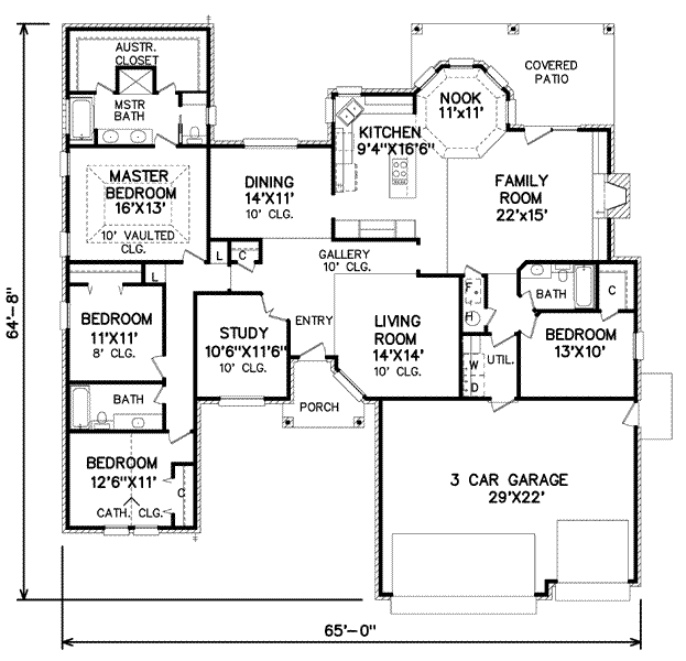 main floor house blueprint