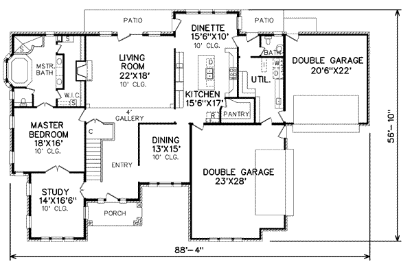 main floor house blueprint