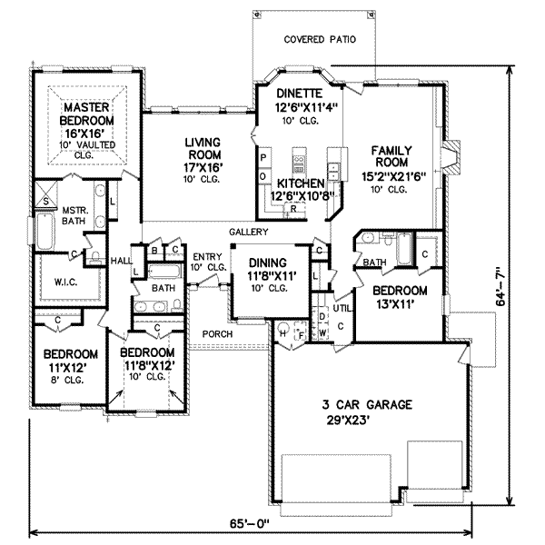 main floor house blueprint