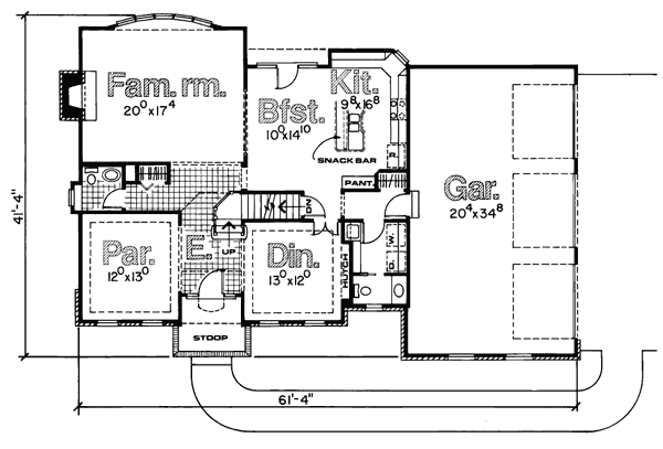 main floor house blueprint