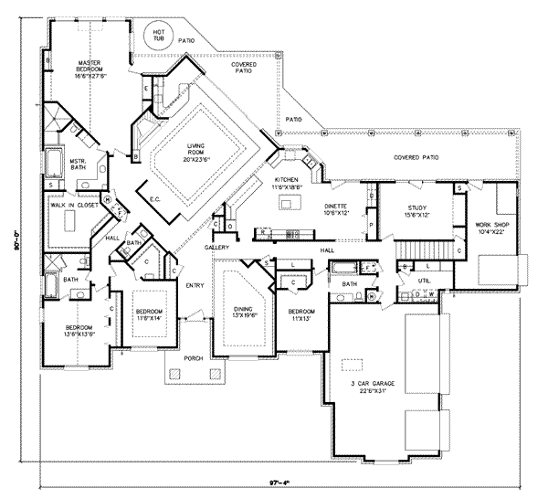 main floor house blueprint