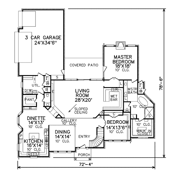 main floor house blueprint