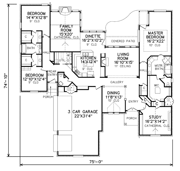 main floor house blueprint
