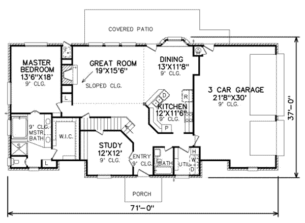 main floor house blueprint