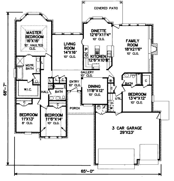 main floor house blueprint