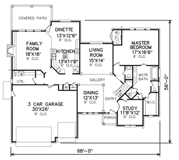 main floor house blueprint