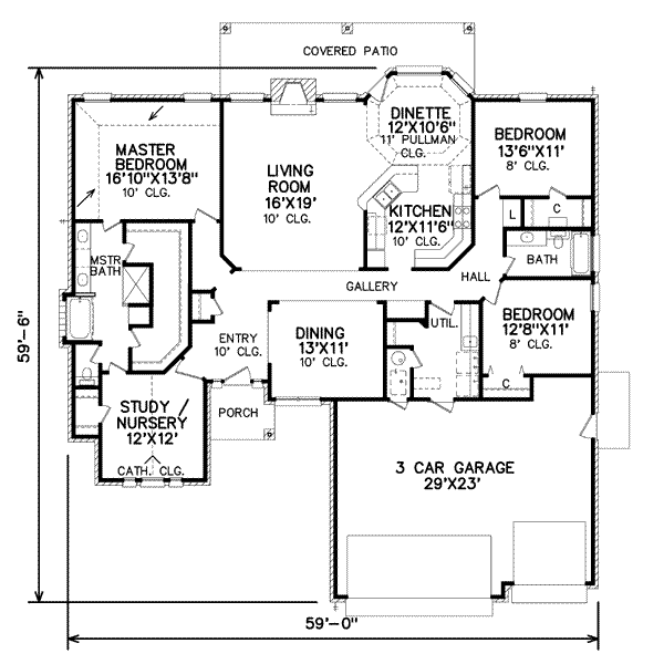 main floor house blueprint