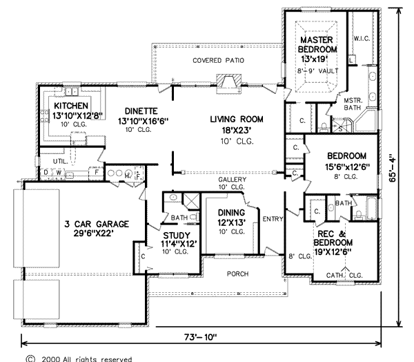 main floor house blueprint