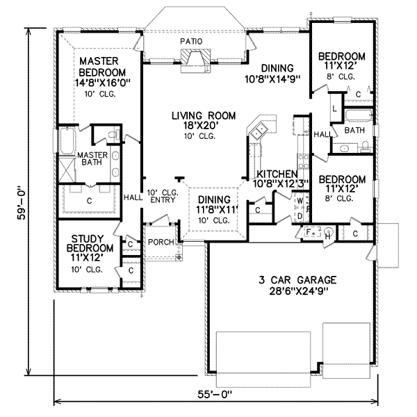 main floor house blueprint