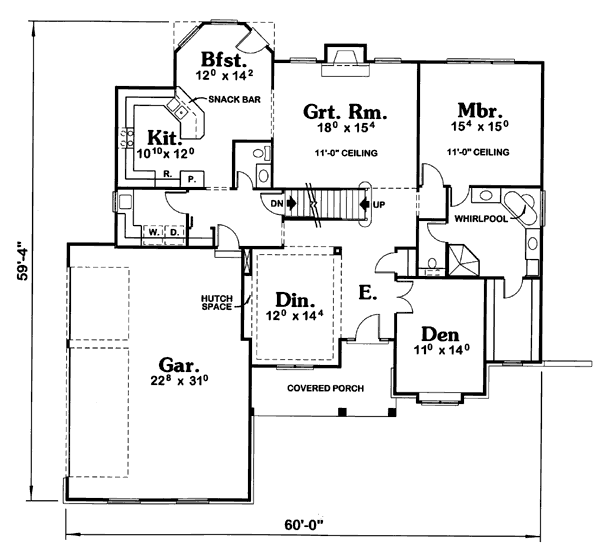 main floor house blueprint