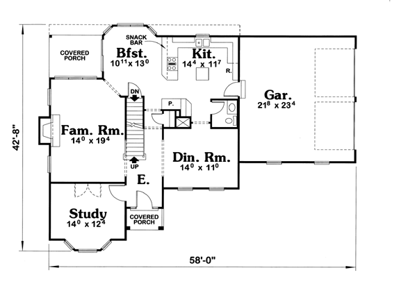 main floor house blueprint
