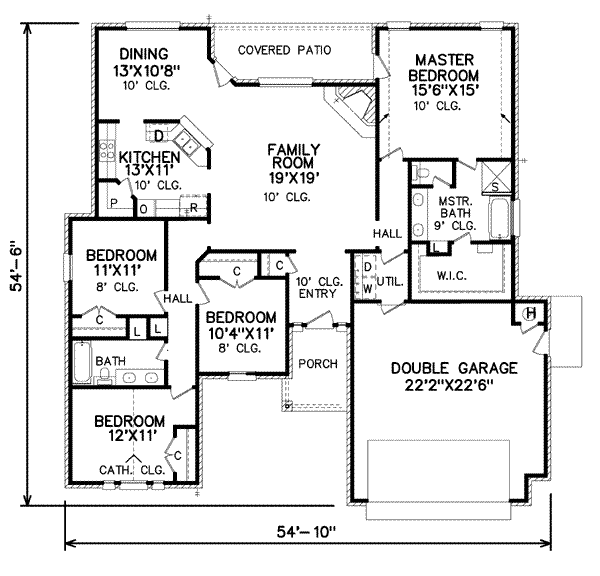 main floor house blueprint
