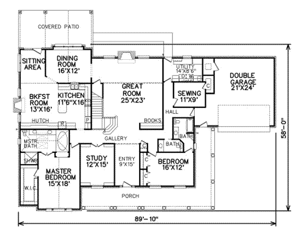 main floor house blueprint