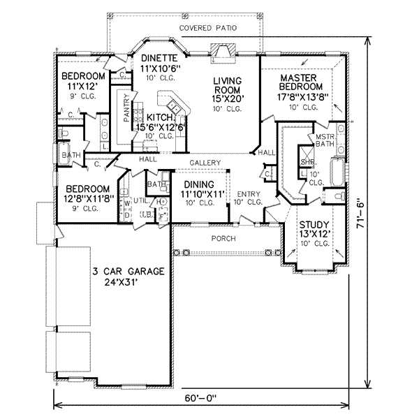 main floor house blueprint