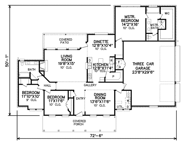main floor house blueprint